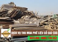 Thu mua phế liệu gỗ giá cao tận nơi - Bao vận chuyển